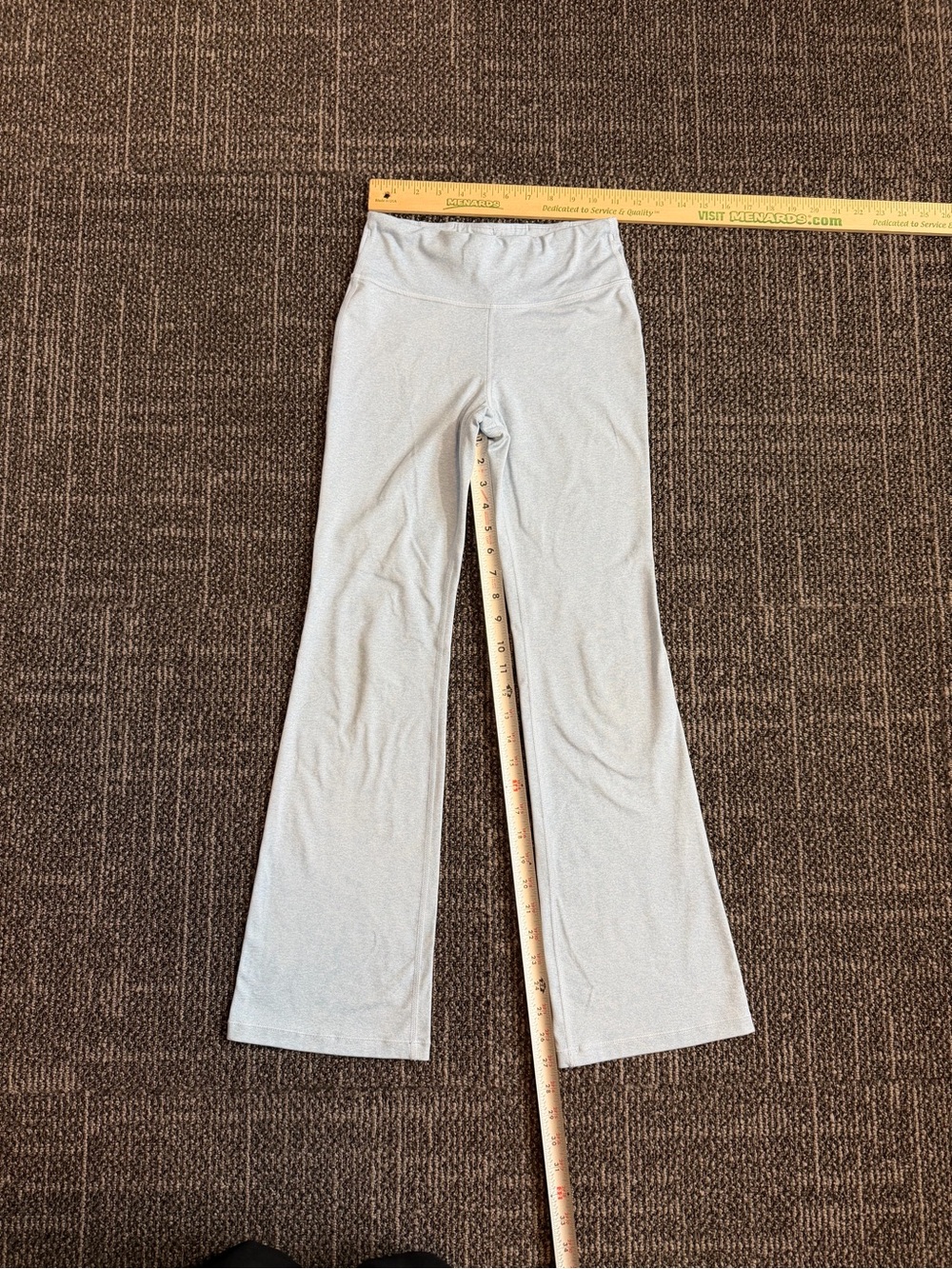 Athleta Girl Light Blue High Rise Softluxe Flare Pant Leggings Large 10/12